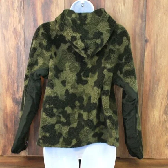 Champion Sherpa Hoodie Fleece Camo Pullover Small - Picture 4 of 6